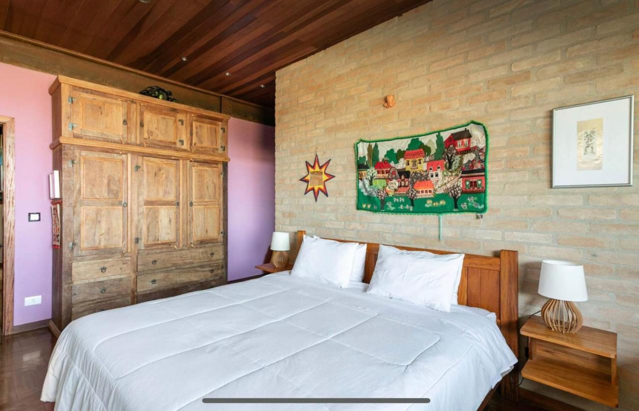Вилла Casa De Vidro Com Vista Mantiqueira - Com Cafe E Staff Кампус-ду-Жордау Экстерьер фото